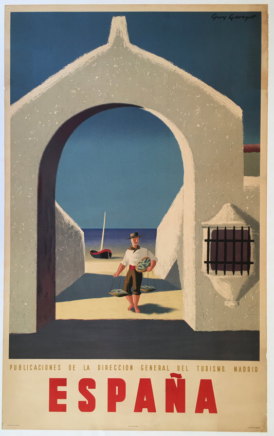 Travel poster, pescador/ fisherman